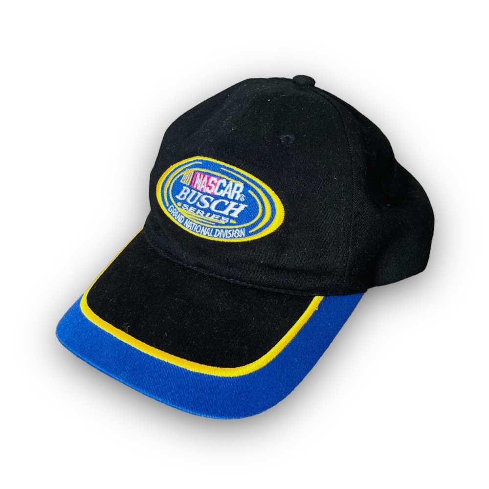 Black Nascar Busch Series Adjustable Hat